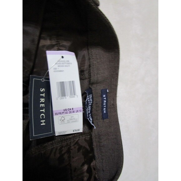 Jones New York Womens NWT Pants Size 6 Brown Mid Rise Boot Cut - Picture 2 of 7